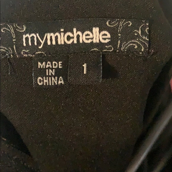 Black dress w see through midriff - Picture 4 of 4